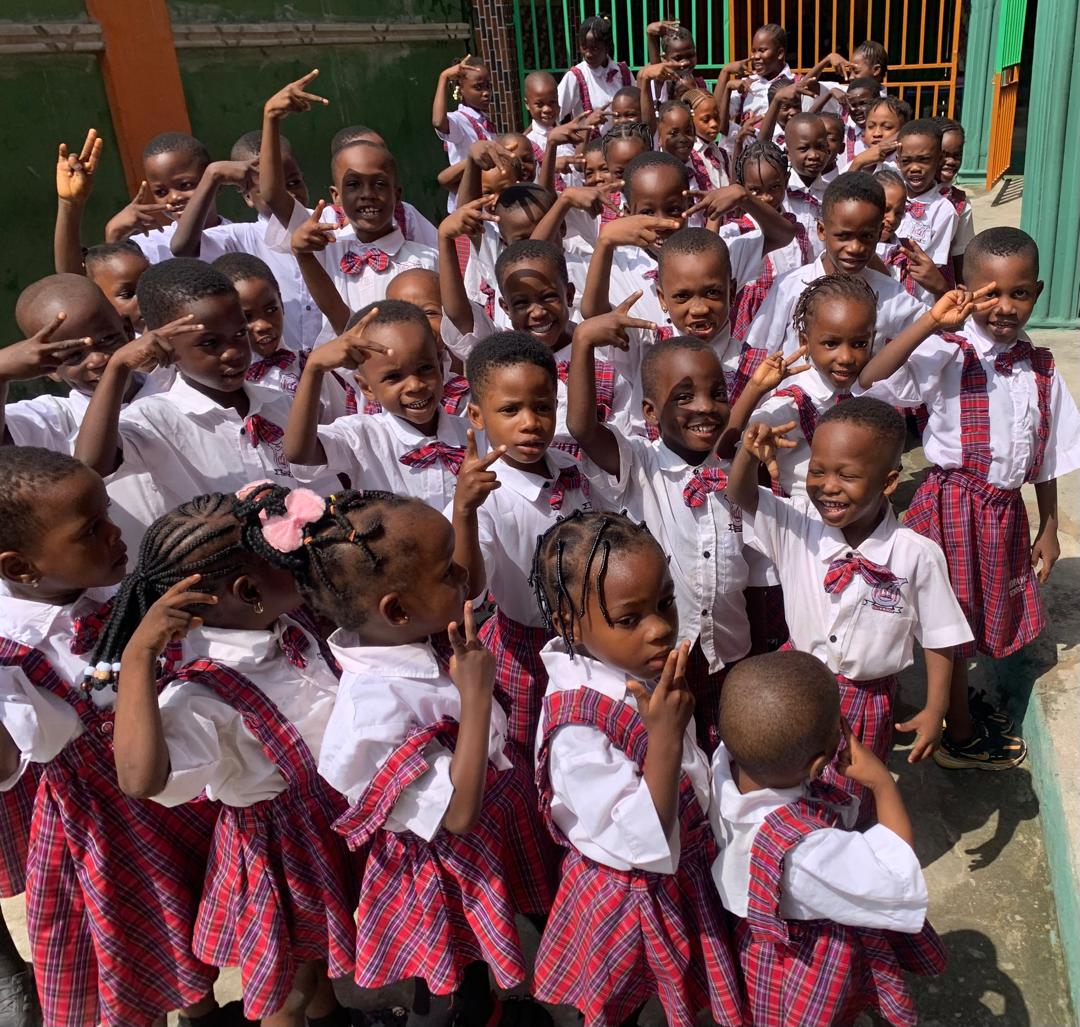 Nursery division children at the assembly